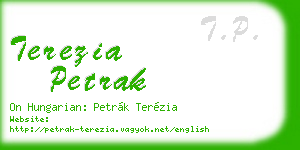 terezia petrak business card