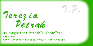 terezia petrak business card